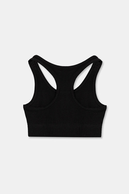 JG LIN BRA TOP BLACK/WHITE 