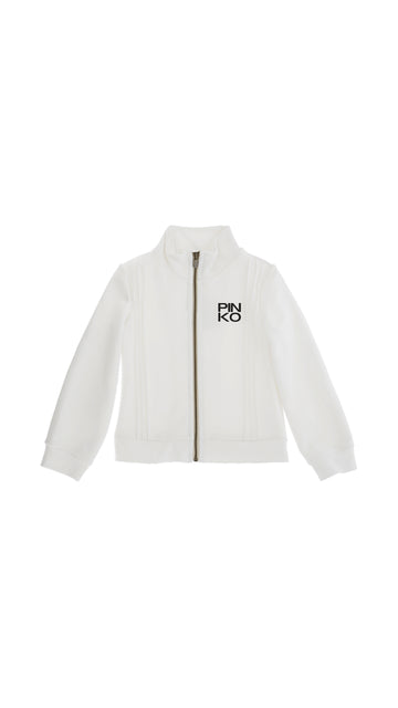 FELPA ZIP CON NERVATURE 