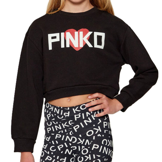 FELPA CON STAMPA CUORE PINKO 