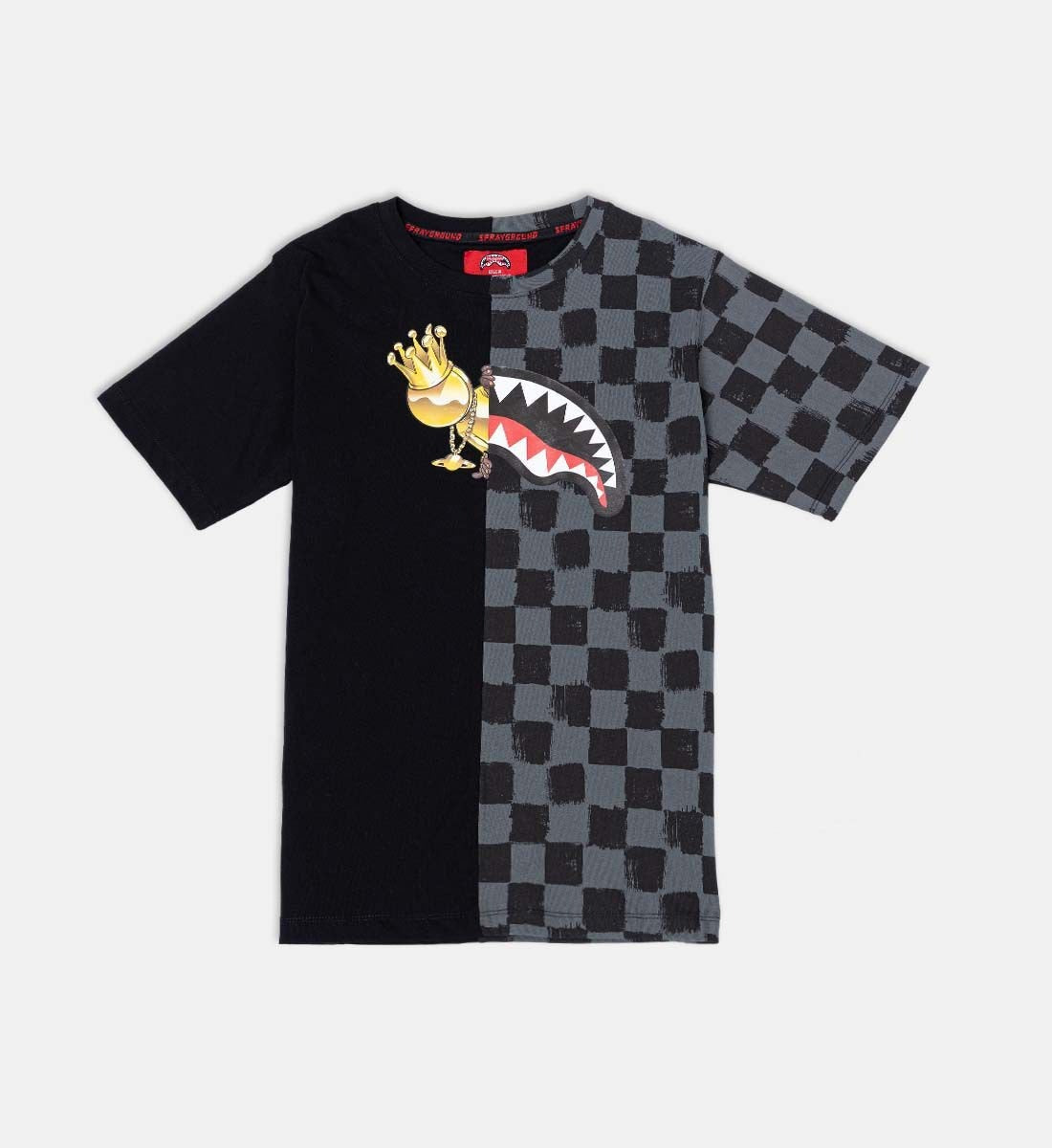 ASTROMANE SPLIT BLACK T-SHIRT 
