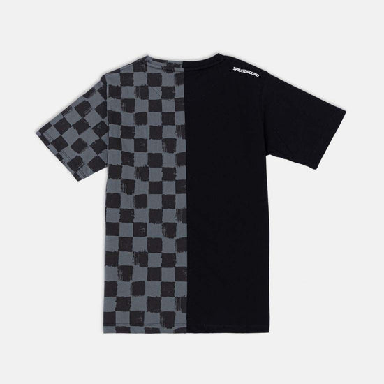 ASTROMANE SPLIT BLACK T-SHIRT 