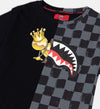 ASTROMANE SPLIT BLACK T-SHIRT 