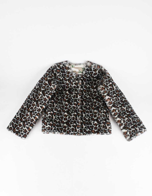REVERSIBLE FUR&PU LS JACKET 