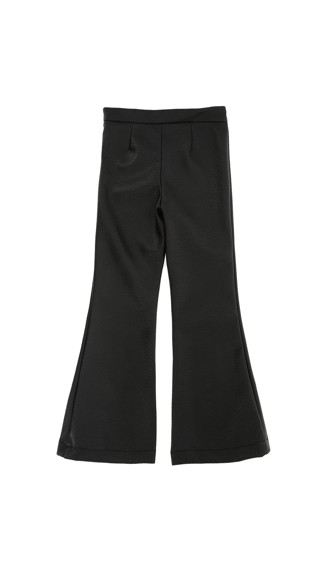PANTALONE ZAMPA IN ECOPELLE ELEFANTE 