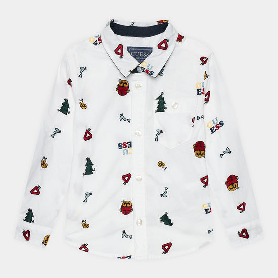 POPLIN ADJ. LS SHIRT 