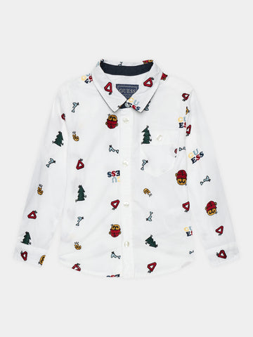 POPLIN ADJ. LS SHIRT 