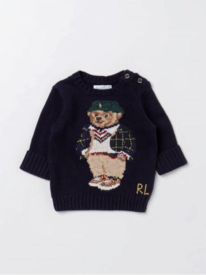 LS CN BEAR-SWEATER-PULLOVER 