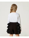 GONNA/PANTALONE CON BALZE IN DUCHESSE 