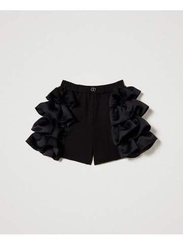 GONNA/PANTALONE CON BALZE IN DUCHESSE 