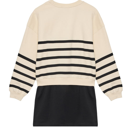 CK LS RELAXED TERRY DRESS 