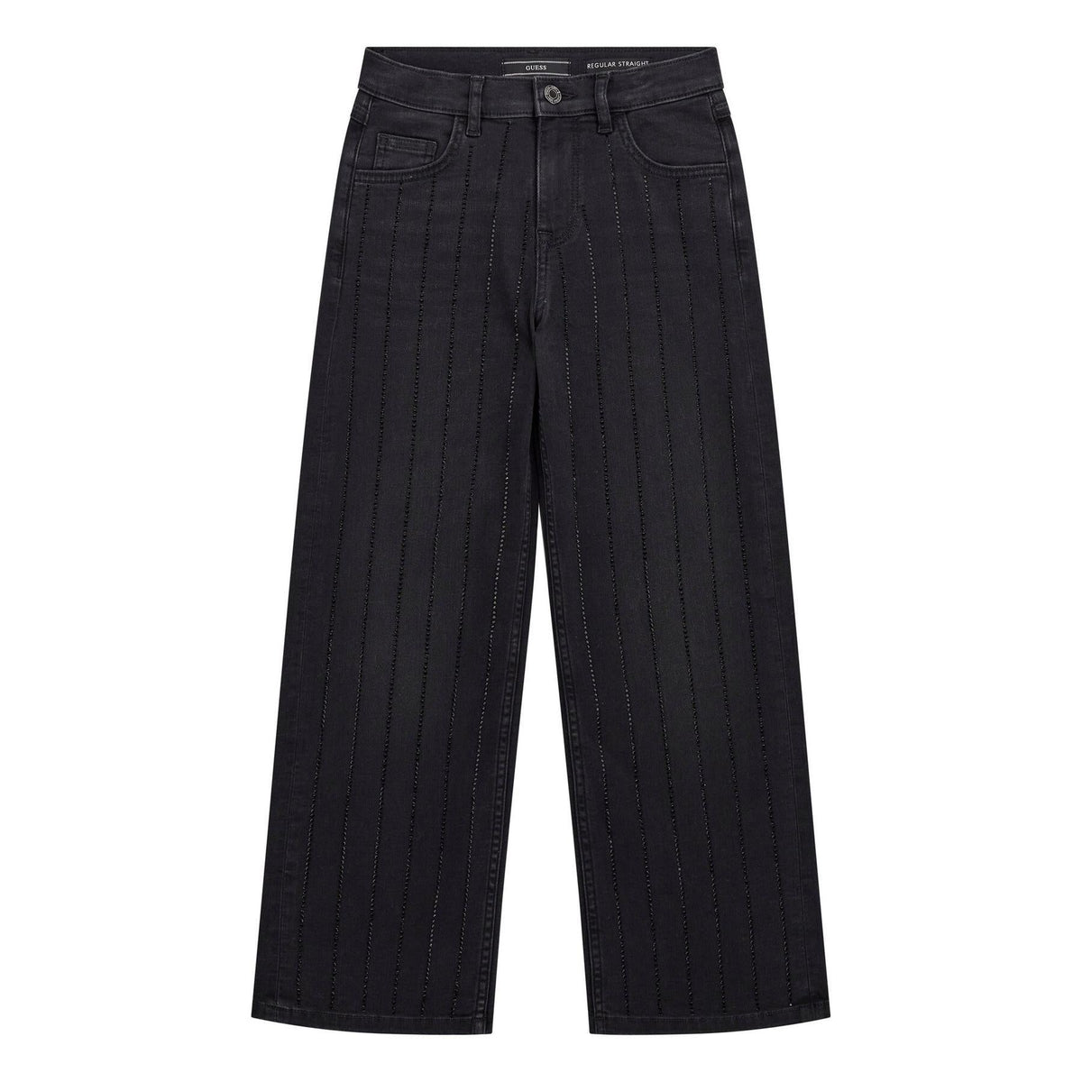 90S BLK STR DNM PANTS W/RH 