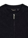 SWEATER LS CROP TOP ZIPPER 