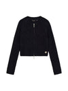 SWEATER LS CROP TOP ZIPPER 