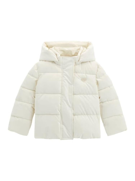 HOODED LS PADDED PUFFER W/ZIP 