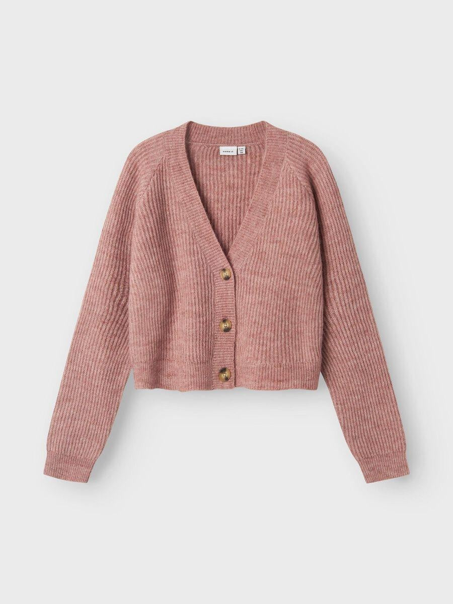 NKFHOLLY BOXY SHORT KNIT CARD NOOS 