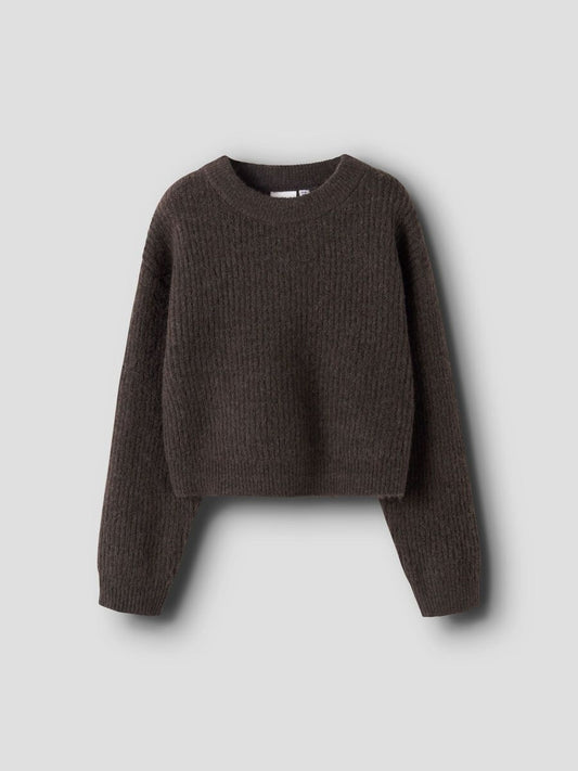 NKFHOLLY LS BOXY SHORT KNIT NOOS 