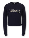 KOGKATIA LS TEXT O-NECK CP KNT 
