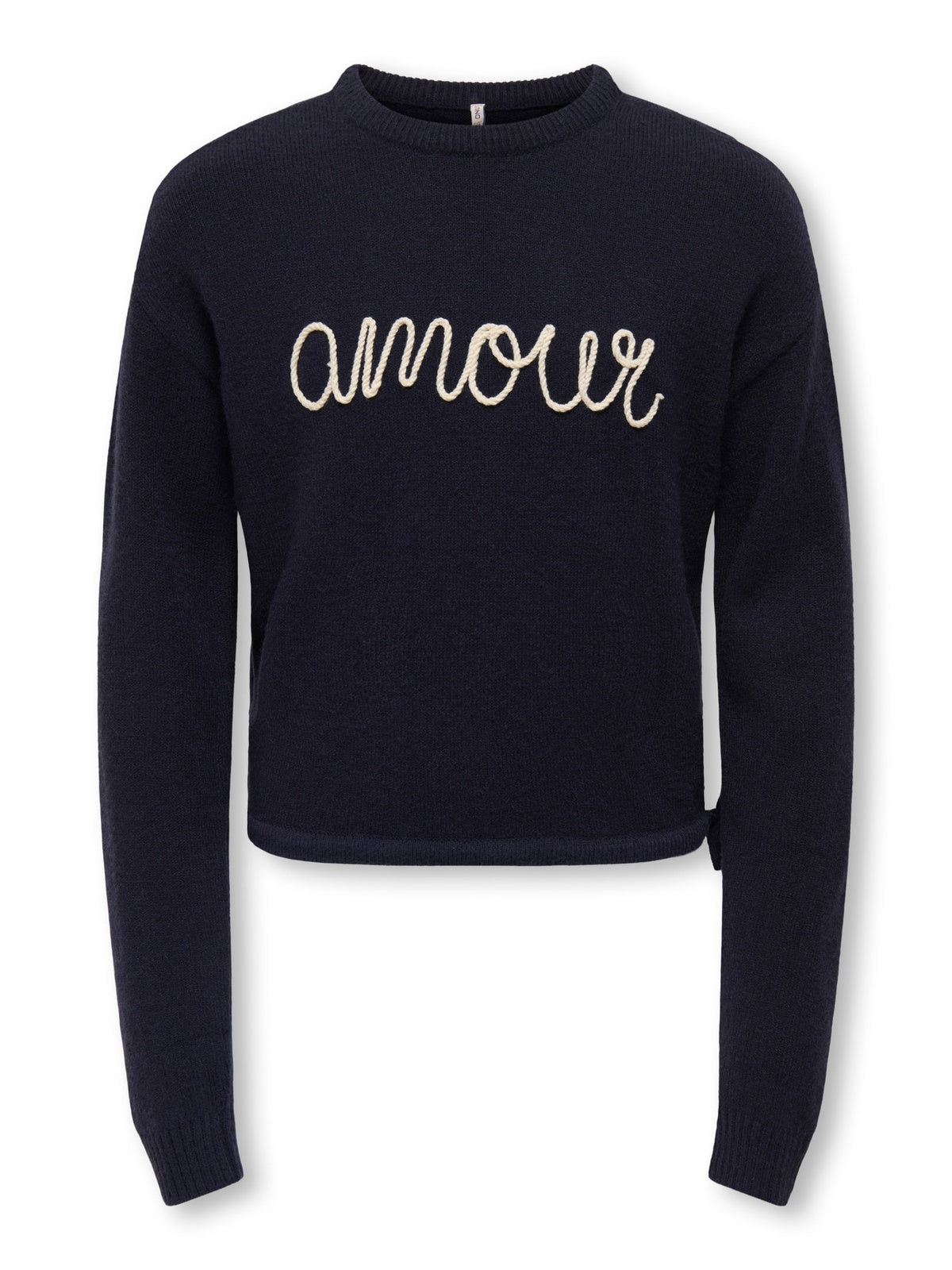 KOGKATIA LS TEXT O-NECK CP KNT 