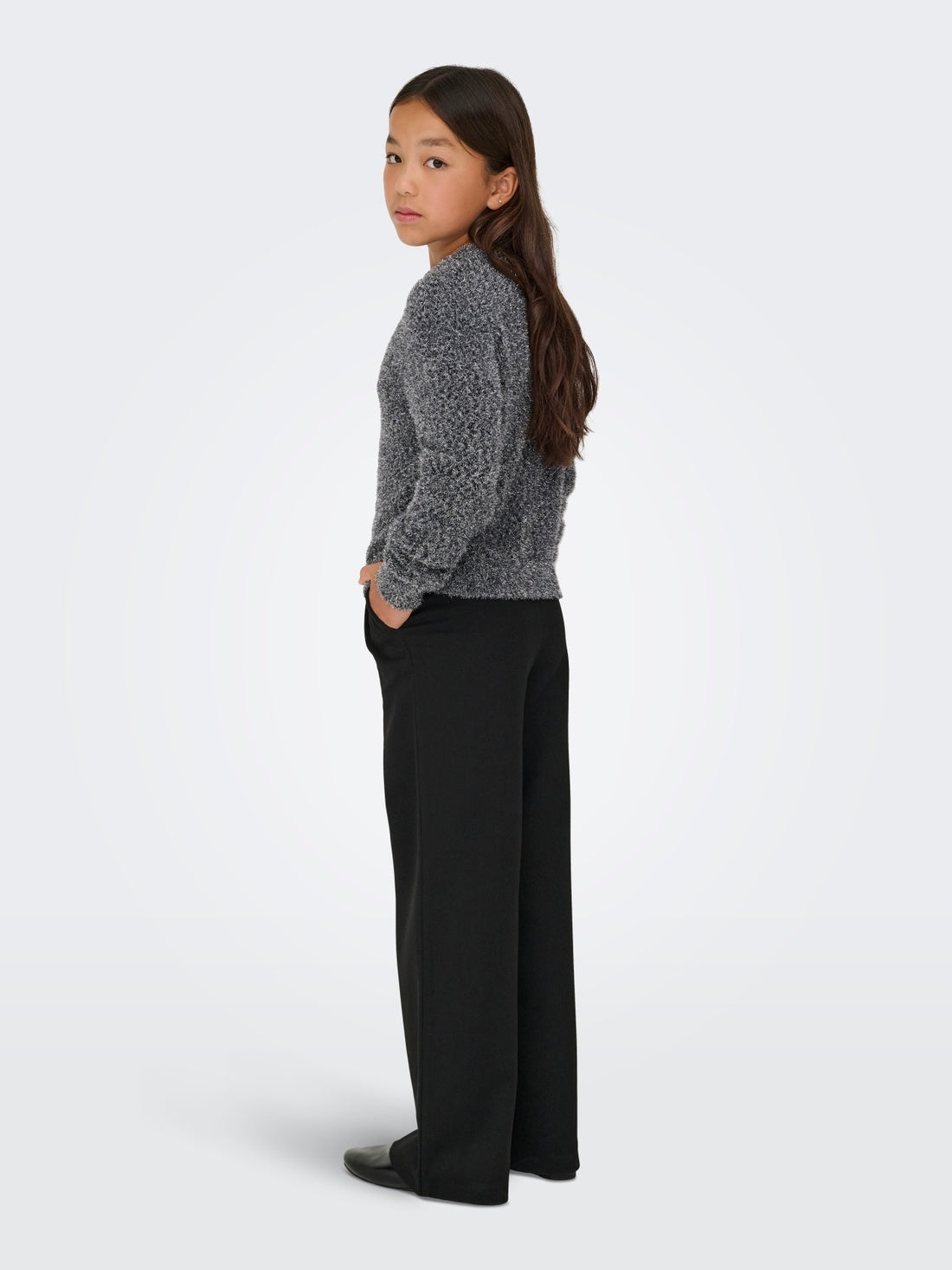 KOGPIUMO GLITTER L/S O-NECK KNT 