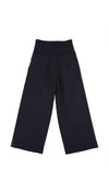 PANTALONE CON RICAMO IN FRESCO LANA 