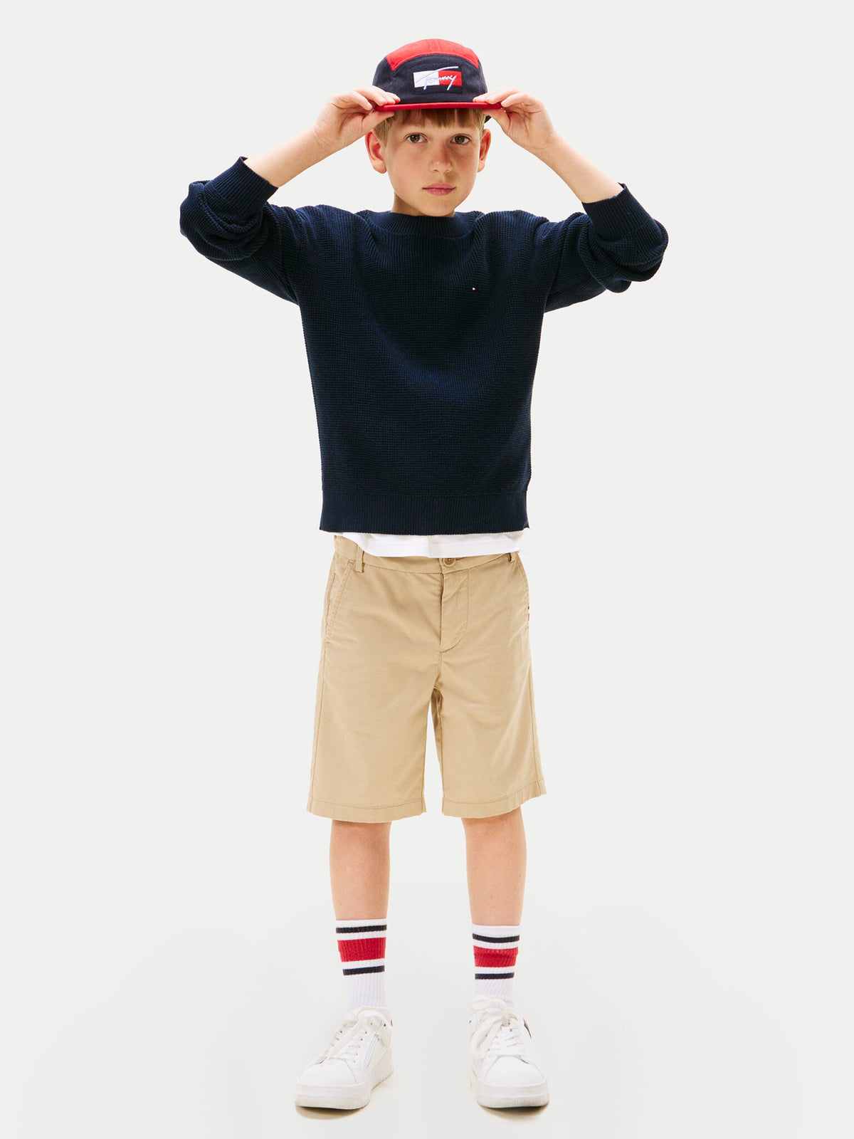 COTTON TEXTURE SWEATER 