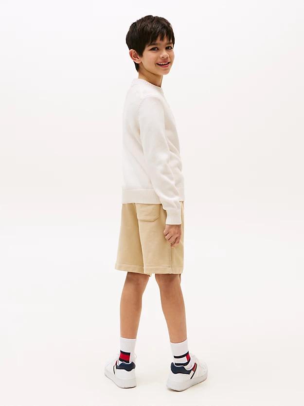 TOMMY SCRIPT FLAG TONAL SWEATE 