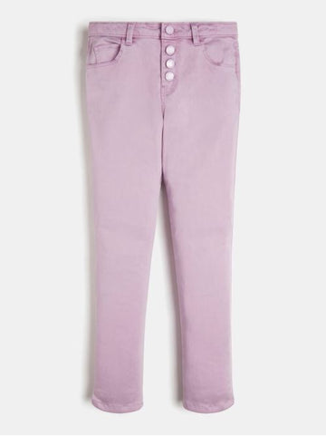 STRETCH SATEEN SKINNY PANTS 