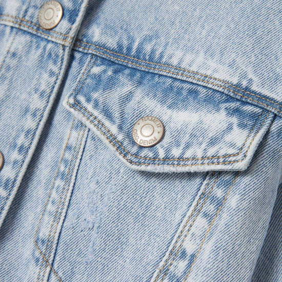 13237177/Light Blue Bleached Denim NAME.IT