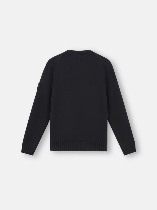 Maglione Girocollo In Cotone Bianco 