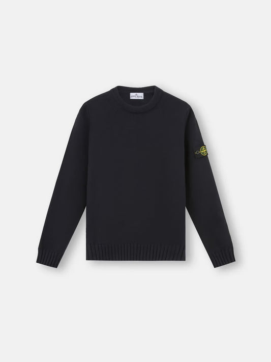 Maglione Girocollo In Cotone Bianco 