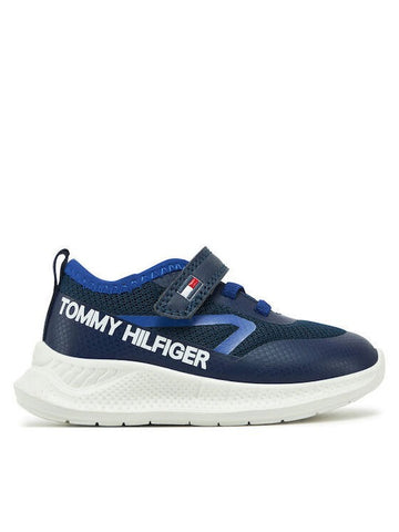 STRIPE SNEAKER BASSA LACCI/VELCRO 