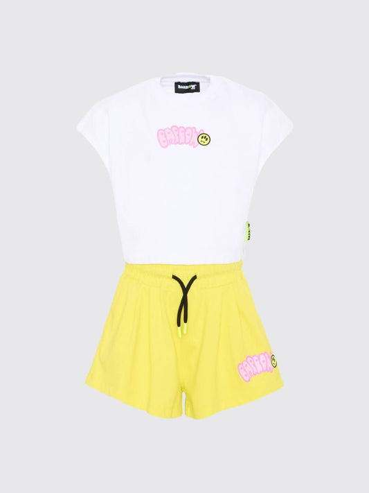SET JERSEY TOP CROPPED TOP/SHORTS  GIRL 