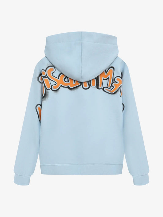 MAGLIA BIMBO IN FELPA CON CAPPUCCIO 