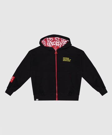SHARK BASIC OVER FULLZIP HOODIE BLK 