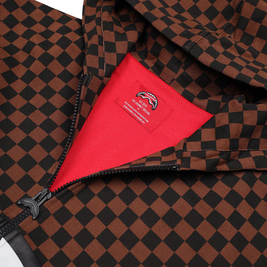 CATCH BEAR CHECK OVER FULLZIP HOODIE 