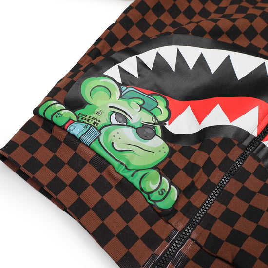 CATCH BEAR CHECK OVER FULLZIP HOODIE 