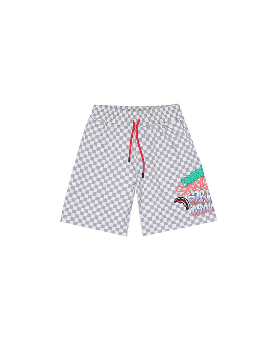 SPRAYGROUND WRITERS CHECKERED SHORTS 