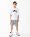 CHECKERED SKETCH SHORTS 