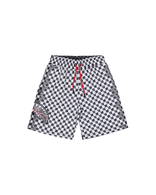 CHECKERED SKETCH SHORTS 