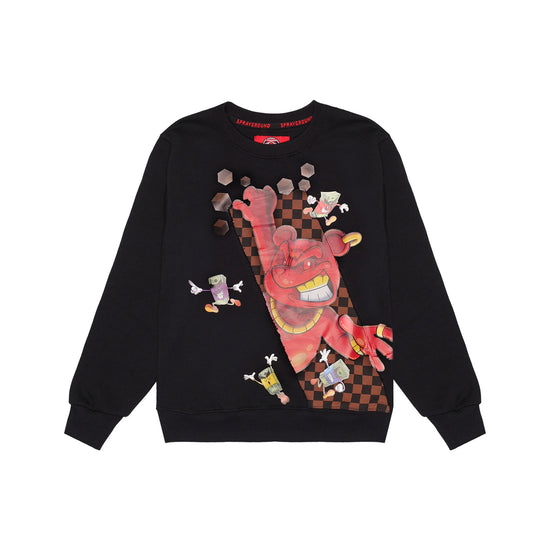 GET OUT BEAR REGULAR CREW BLK 