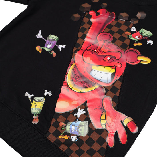 GET OUT BEAR REGULAR CREW BLK 