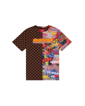 MAKES THE WORLD GO ROUND SPLIT REGULAR T-SHIRT 