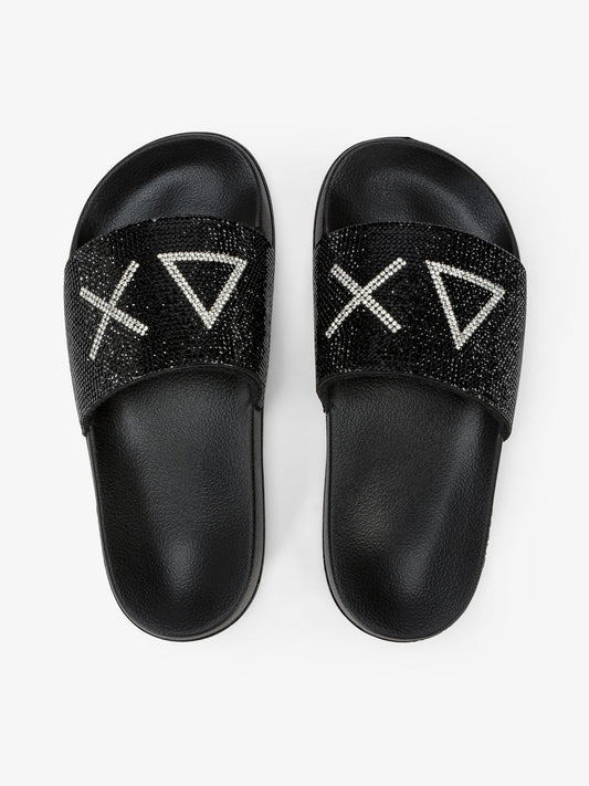 GIRL'S SLIPPERS STRASS LOGO (TEEN) 