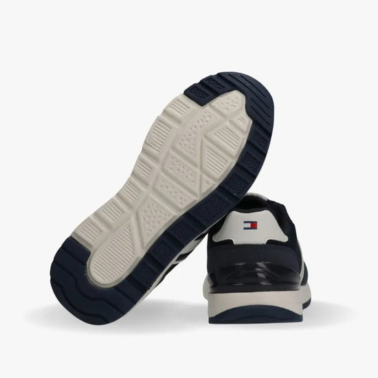 SNEAKER BASSA ALLACCIATA FLAG BLU/BIANCO 