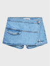 UTILITY WASHED BLUE SKORT 