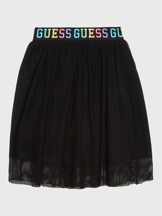 STRETCH NET MIDI SKIRT 