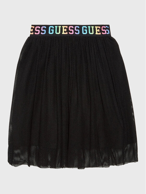 STRETCH NET MIDI SKIRT 