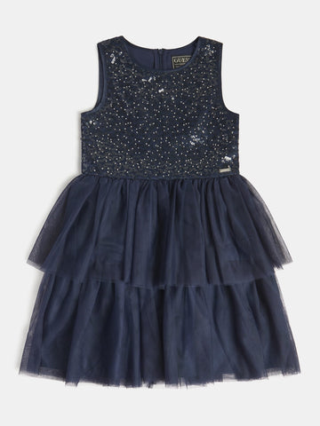 MIXED FABRIC SL DRESS_CEREMONY 