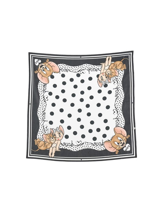 FOULARD A POIS RASO IN PO 
