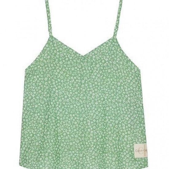 FLOWER AOP STRAP TOP 